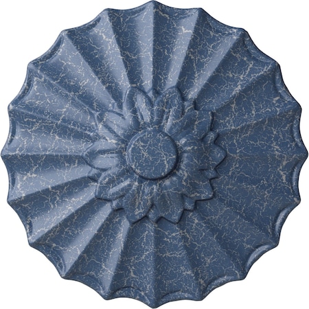 Ekena Millwork Shakuras Ceiling Medallion (Fits Canopies up to 1 3/8"), 9"OD x 1 3/8"P, Americana Crackle CM09SHAMC